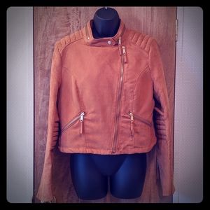 Divided by H&M Tawny Faux-Suede Jacket, Size 12